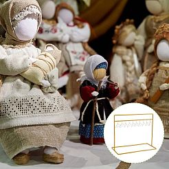 Железные вешалки для кукольной одежды и стеллаж для хранения кукольной одежды DIY-FH0004-43