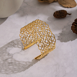 Браслеты-манжеты в винтажном стиле из нержавеющей стали 304 с широким открытым краем&nbsp;RD6268