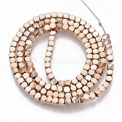 Electroplate non magnetici ematite sintetico fili di perline&nbsp;G-S365-019