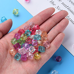 Прозрачные акриловые бусины&nbsp;X-MACR-S373-51B