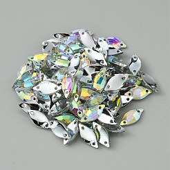 Nähen auf Rhinestone&nbsp;RESI-WH0034-22B