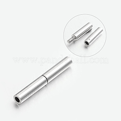UNICRAFTALE 6 Set Fermagli A Baionetta In Acciaio Inox 304 Per Cordoni In Pelle – Chiusure Per Bracciali E Collane Fai Da Te - 6