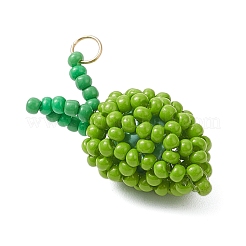 Подвески из стеклянных бусин в форме манго&nbsp;PALLOY-MZ00893-03