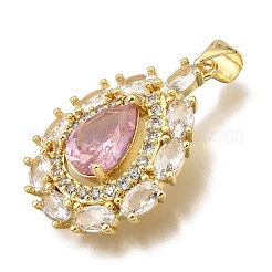 Colgante micropavé cubic zirconia de latón&nbsp;KK-K401-38G