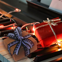 Фортепианный узор из полиэстера с лентой в гросгрин OCOR-WH0086-93