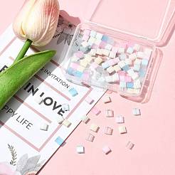 100шт 10 стиля стеклянные бусины с 2 отверстиями SEED-FS0001-45