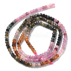 Fili di perline di tormalina multicolore naturale sfumata&nbsp;G-ONLY-T-A07-01A