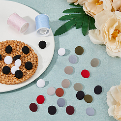 96 шт. 12-х цветные пуговицы из полиэстера с 1 отверстиями BUTT-DC0001-03