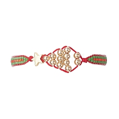 Sapin de Noël en laiton et perles de rocaille en verre Miyuki&nbsp;BJEW-MZ00089