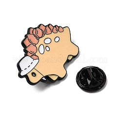 Spille smaltate a forma di dinosauro stegosauro con cappello&nbsp;JEWB-D310-08EB-04