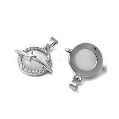 Кубический цирконий из латуни со стеклянными подвесками&nbsp;KK-Z103-01P