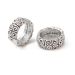 Сплавочные овальные бусины тибетского стиля  FIND-C060-023AS