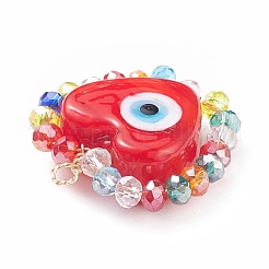 Colgantes hechos a mano del lampwork del ojo malvado&nbsp;PALLOY-JF01472
