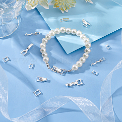 16 шт. 4 стиля экологически чистых латунных застежек для часового ремешка KK-BC0012-70