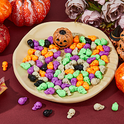 125 pieza de cuentas de plástico de Halloween de 5 colores&nbsp;FIND-DC0006-32