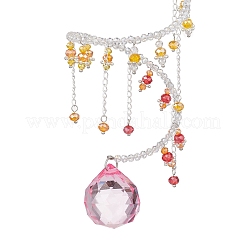 Стеклянные каплевидные подвесные ловцы солнца HJEW-TA00413-03