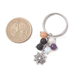 12шт. брелки из смешанных камней KEYC-JKC01306