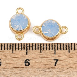 Шармы-соединители из латуни с паве из кубического циркония&nbsp;KK-H078-06G-01