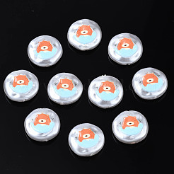 3d печатные бусины из абс-пластика с имитацией жемчуга KY-S163-429