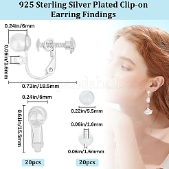 Латунные клипсы серьги&nbsp;KK-BBC0013-04