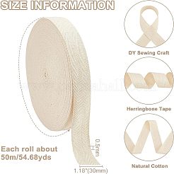 Хлопчатобумажные ленты из твила OCOR-WH0057-30E-03