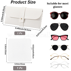 1 étui à lunettes rectangulaire en cuir PVC&nbsp;AJEW-CN0003-63A