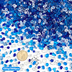 3000 Stück 1500 g transparente Glasperlen&nbsp;GLAA-PH0004-51