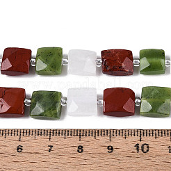 Нити бусин из натурального канадского нефрита G-T144-18A-01