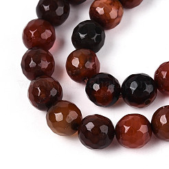 Нити бусин из натурального агата (окрашенного и нагретого)&nbsp;G-T139-8mm-88D