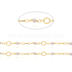 Латунная цепочка из бисера ручной работы CHC-I031-04G