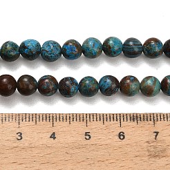 Perline Chrysocolla naturale fili&nbsp;G-C289-B02-6mm