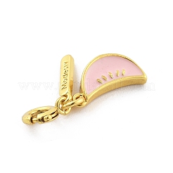 Латунная эмалевая подвеска с фруктами HJEW-P020-01E-G