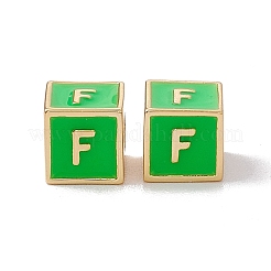 Стойки покрытие латунь эмаль бисер&nbsp;KK-B060-04G-02F