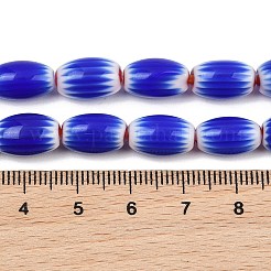 Handgefertigte Stränge ovaler Millefiori-Glasperlen&nbsp;LK-Z001-02B-05