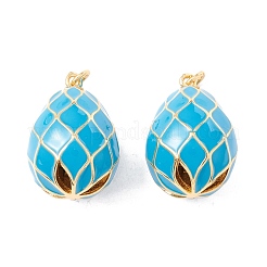 Подвески из латуни с эмалью в стойку KK-B053-02G