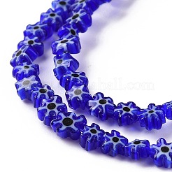 Millefiori a mano fili di perline di vetro&nbsp;LAMP-J035-6mm-14