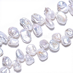 Нити кеши из жемчуга в стиле барокко PEAR-S020-R06