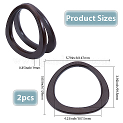 Manche en plastique imitation bois&nbsp;PURS-WH20002-04B