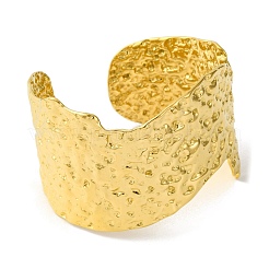 Ионное покрытие (IP) скрученные широкие браслеты-манжеты из нержавеющей стали 304 для женщин BJEW-B104-20G