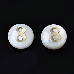 Бусины из натуральных пресноводных ракушек&nbsp;SHEL-N003-20-08