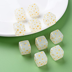 Окрашенные акриловые бусины  MACR-S374-11C-01