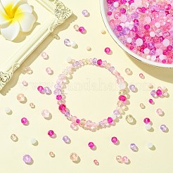 1000 шт. 3 вида стеклянных бусин-ронделей GLAA-CJC0009-09D