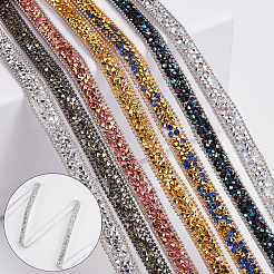 5 ярд самоклеящейся смоляной ленты со стразами&nbsp;DIY-SP0002-49D