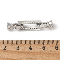 Проложить латунный прозрачный кубический цирконий над застежками KK-M320-14P