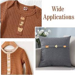 120 шт. 12 стиля деревянных пуговиц с 2 отверстиями&nbsp;BUTT-CJ0001-05