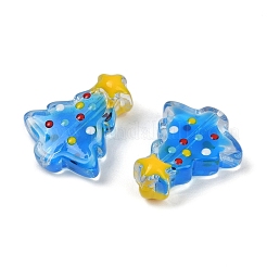 Прозрачные стеклянные эмалевые бусины LAMP-S070-05E