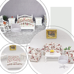 АБС-пластиковый стул микроландшафт кукольный домик аксессуары DJEW-WH0039-127