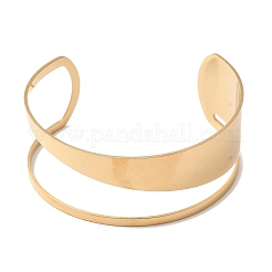 Браслеты-манжеты из нержавеющей стали 304&nbsp;LS-BJEW-F521-01G