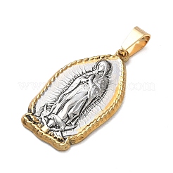 Colgantes de acero inoxidable 304 con motivos religiosos&nbsp;STAS-H264-13I-ASG