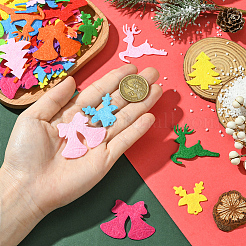 300 шт. 5 стиля рождественской тематики нетканый материал FIND-SC0019-19